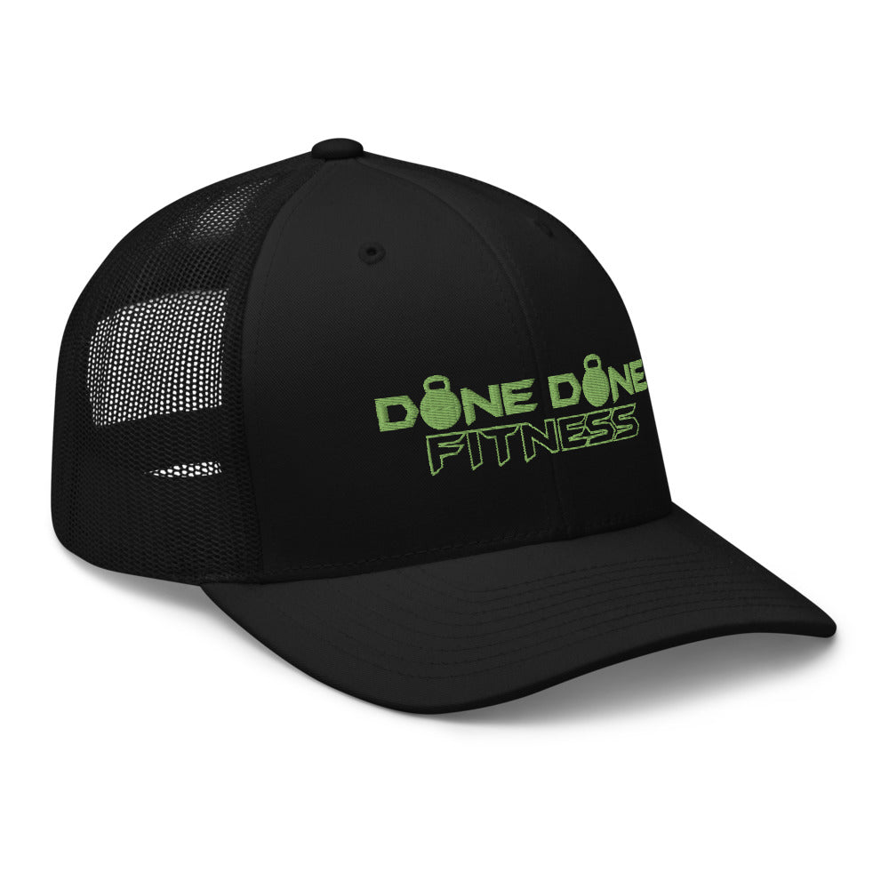 Logo Green Embroidered Trucker Cap
