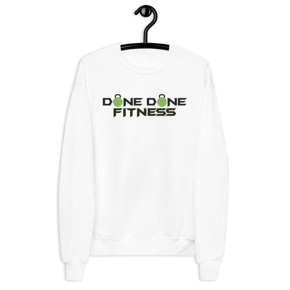 Logo White Unisex fleece sweatshirt