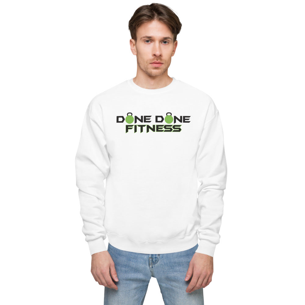 Logo White Unisex fleece sweatshirt