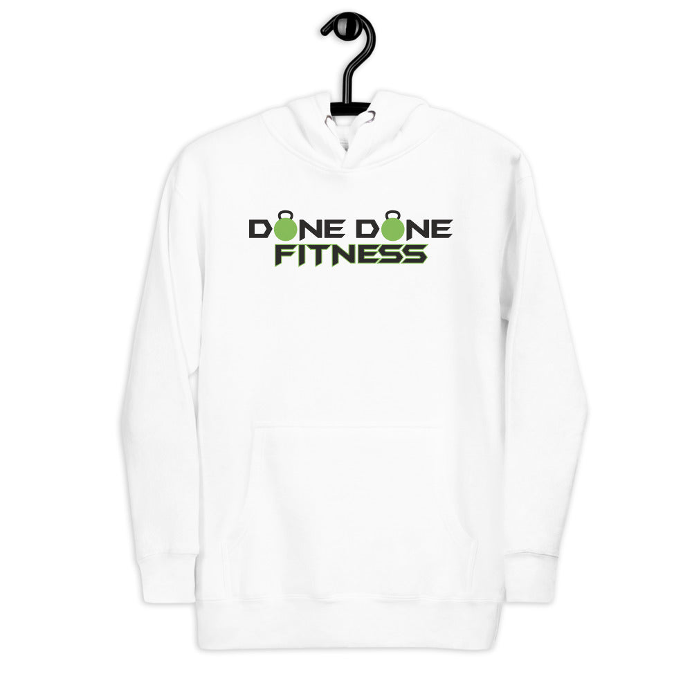 Logo White Unisex Hoodie