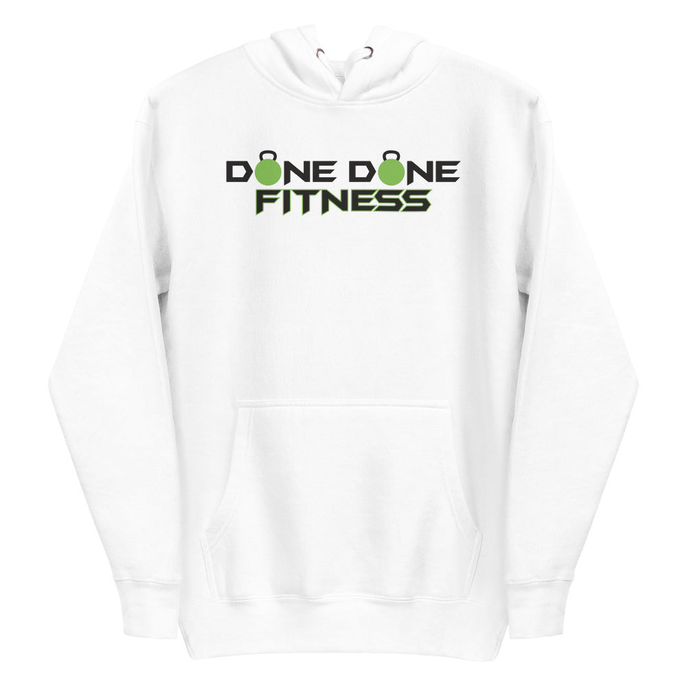 Logo White Unisex Hoodie