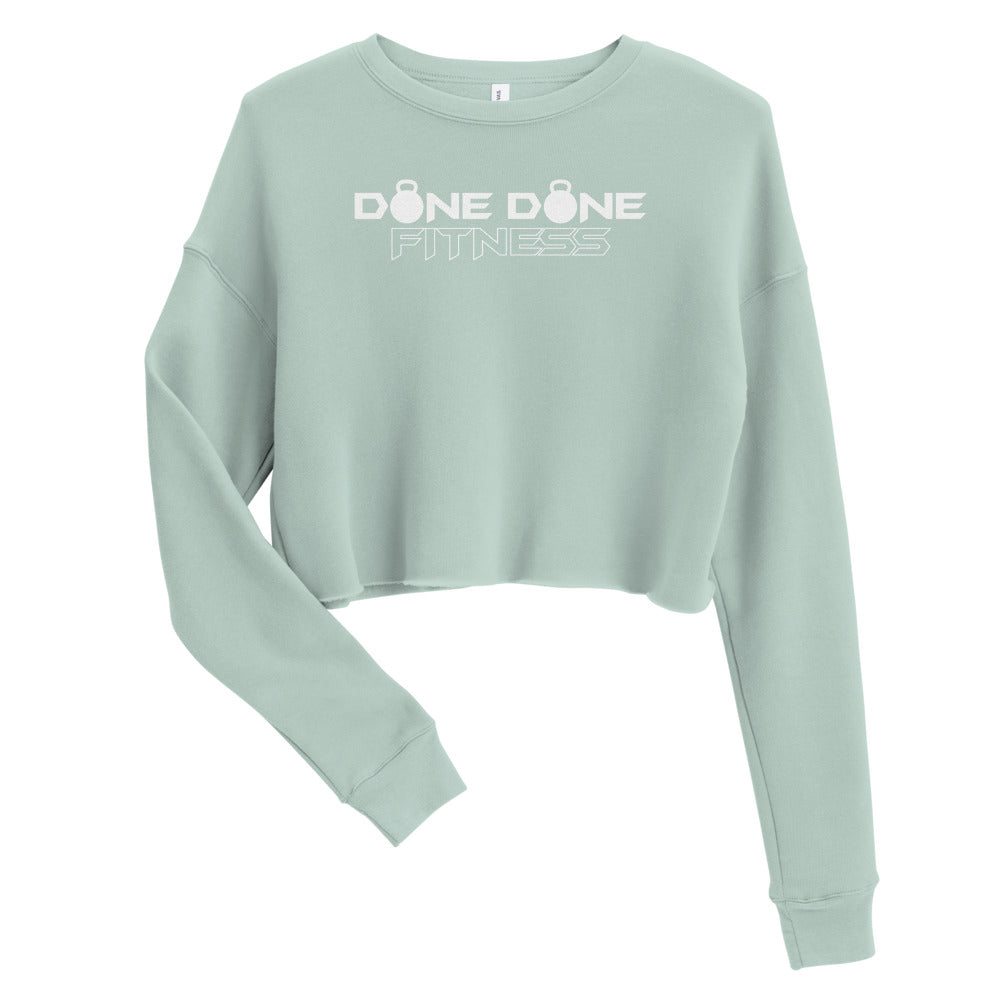Logo Green Crop Sweatshirt