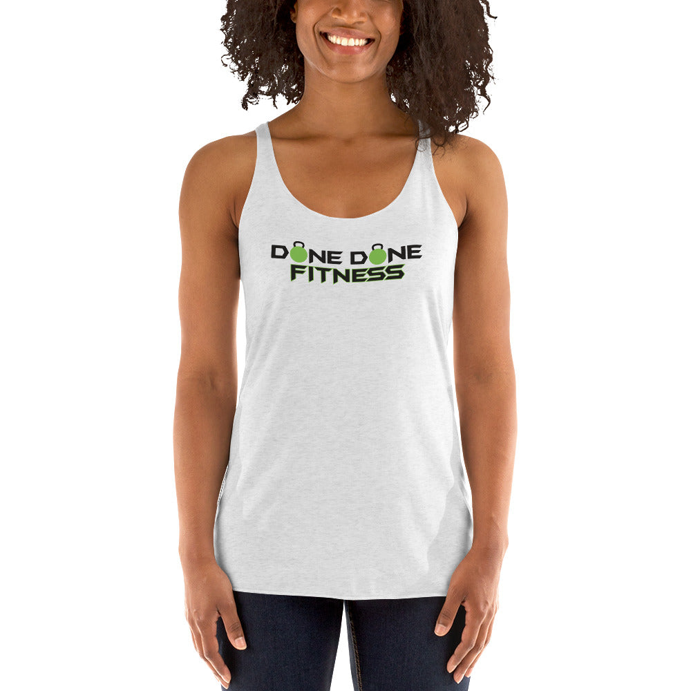 Logo White Women's Racerback Tank