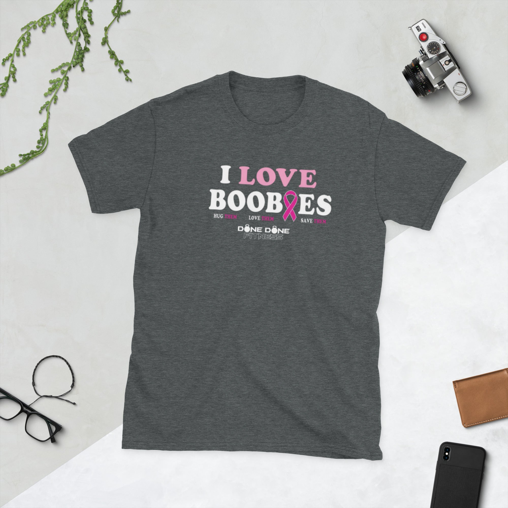 I Love Boobies Short-Sleeve Unisex T-Shirt