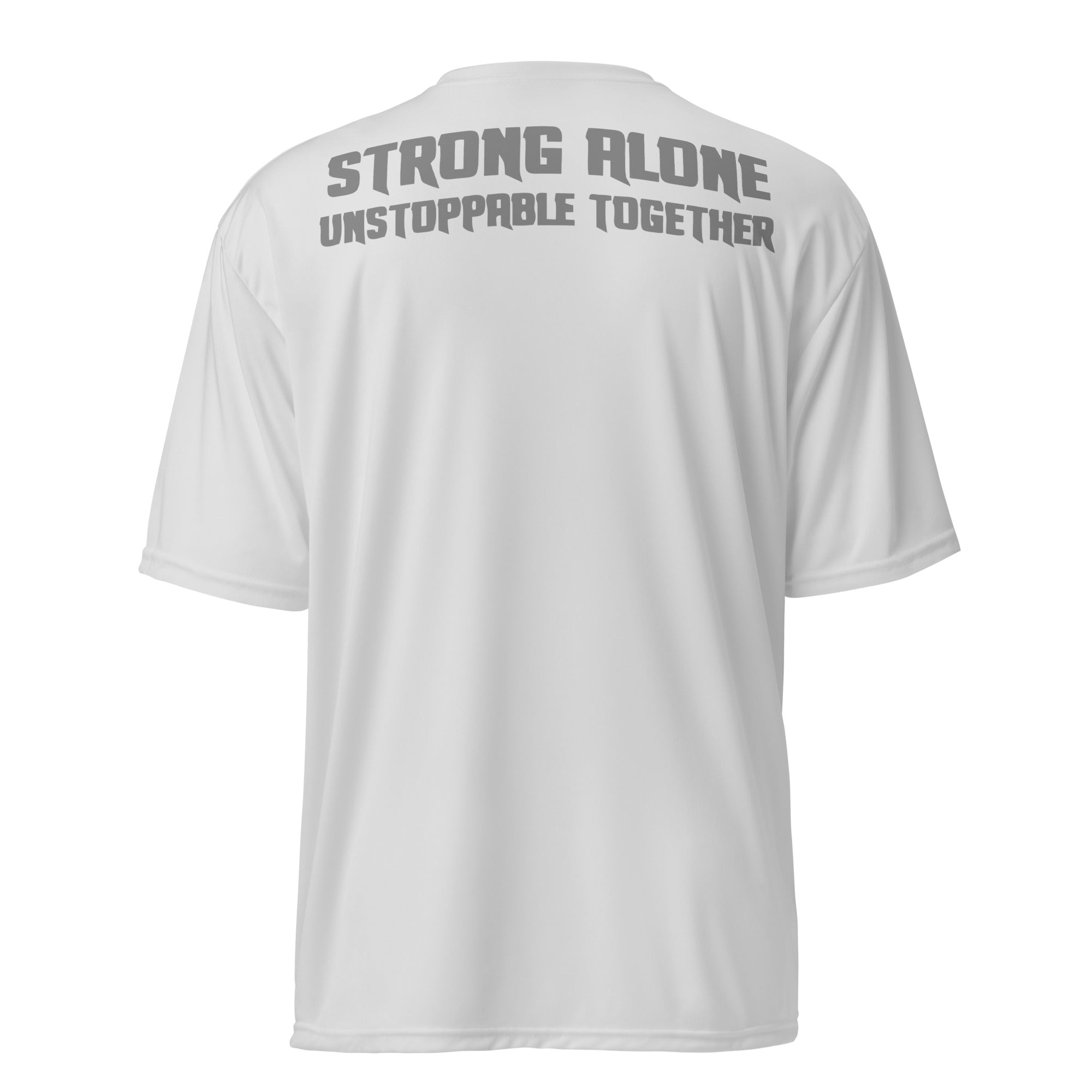 Done Done Strong Unisex performance crew neck t-shirt