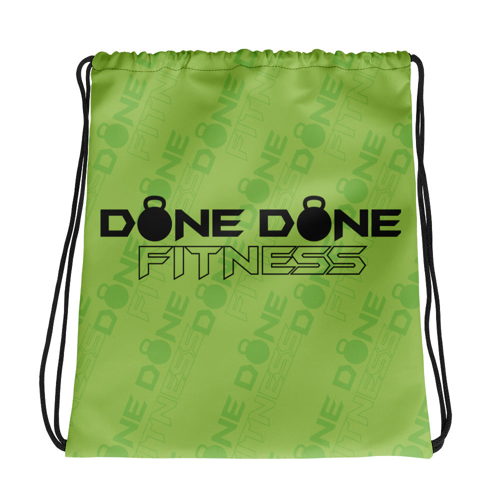 Logo Green Drawstring bag
