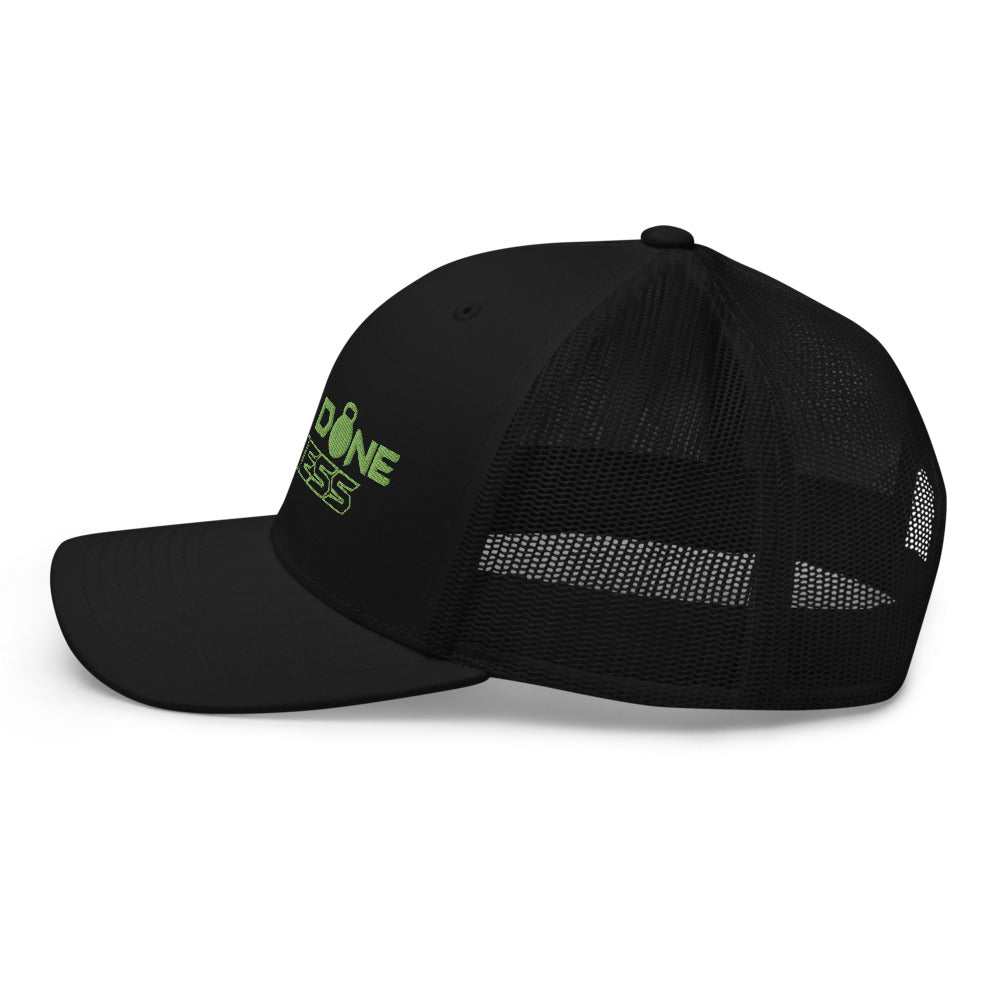 Logo Green Embroidered Trucker Cap