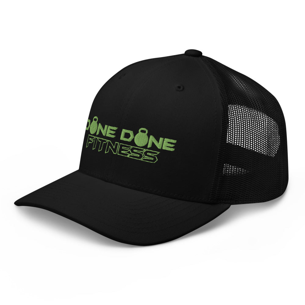 Logo Green Embroidered Trucker Cap