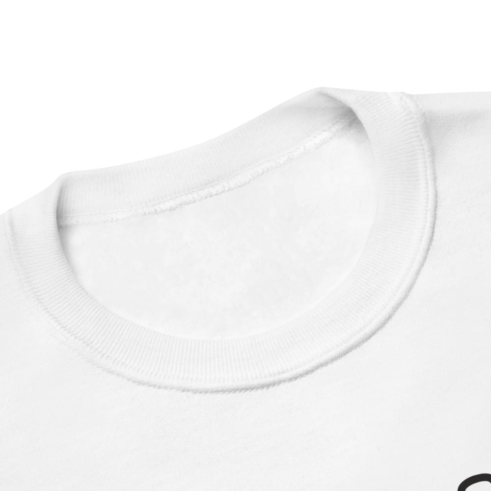 Logo White Unisex fleece sweatshirt